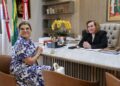 Presidente do TCE-AM recebe visita institucional da desembargadora Nélia Caminha Jorge