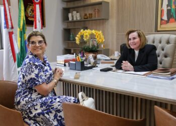 Presidente do TCE-AM recebe visita institucional da desembargadora Nélia Caminha Jorge