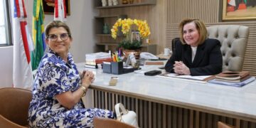 Presidente do TCE-AM recebe visita institucional da desembargadora Nélia Caminha Jorge