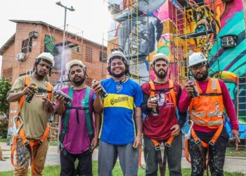 Projeto leva a arte do graffiti pela primeira vez a comunidade na zona sul de Manaus.