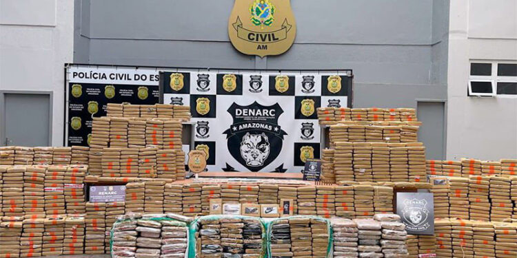 De janeiro a fevereiro foram apreendidas 14 toneladas de drogas no Amazonas